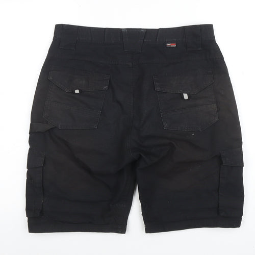 Tuff Stuff Men's Black 32 Cargo Work Shorts Polyester Cotton