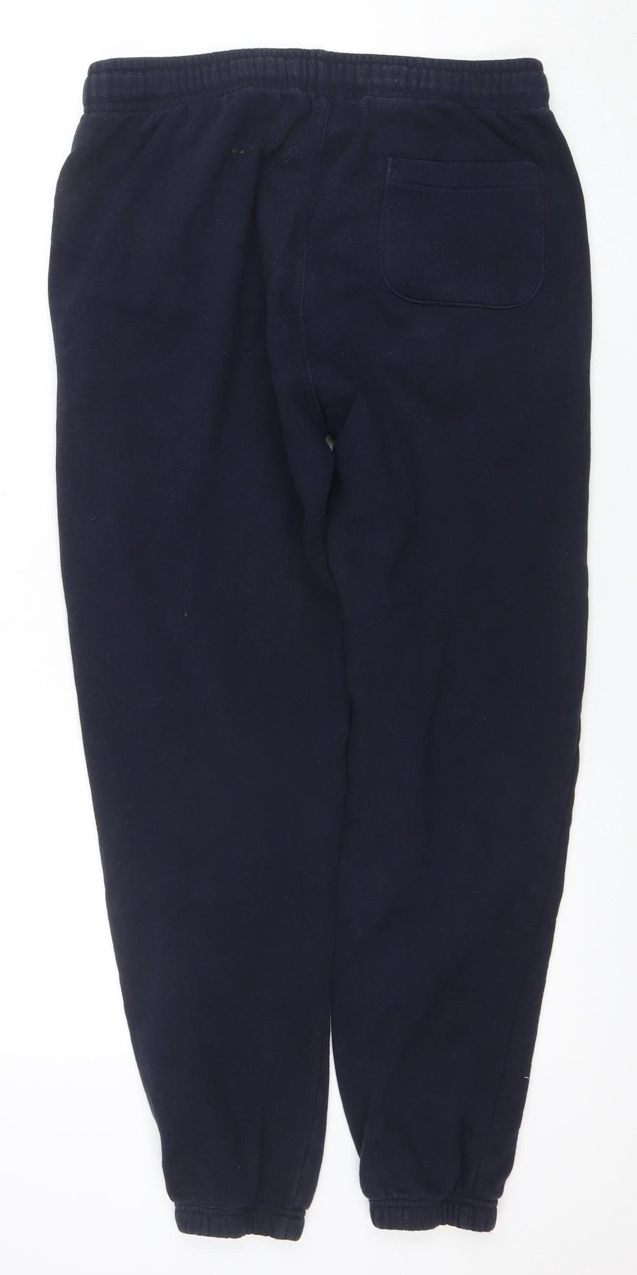 EASY Men's Black M Fleece Sweatpants with Elastic Waist