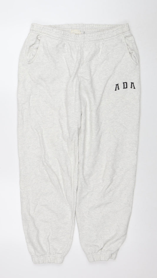 Adanola Women's Grey Jogger Sweatpants Size S 100% Cotton