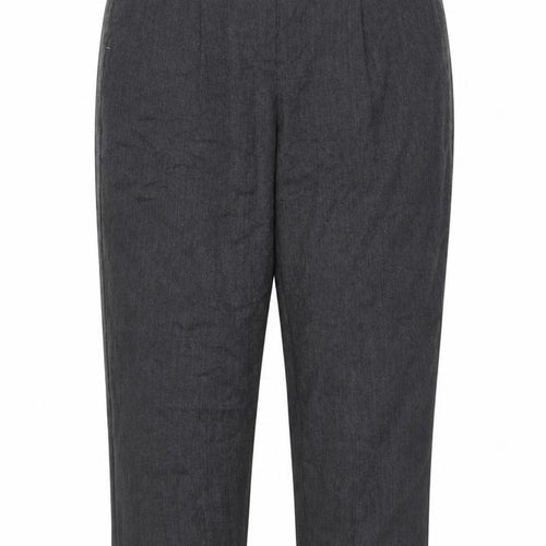 Marks and Spencer Per Una Women's Grey Size 18 Herringbone Straight Leg Trousers