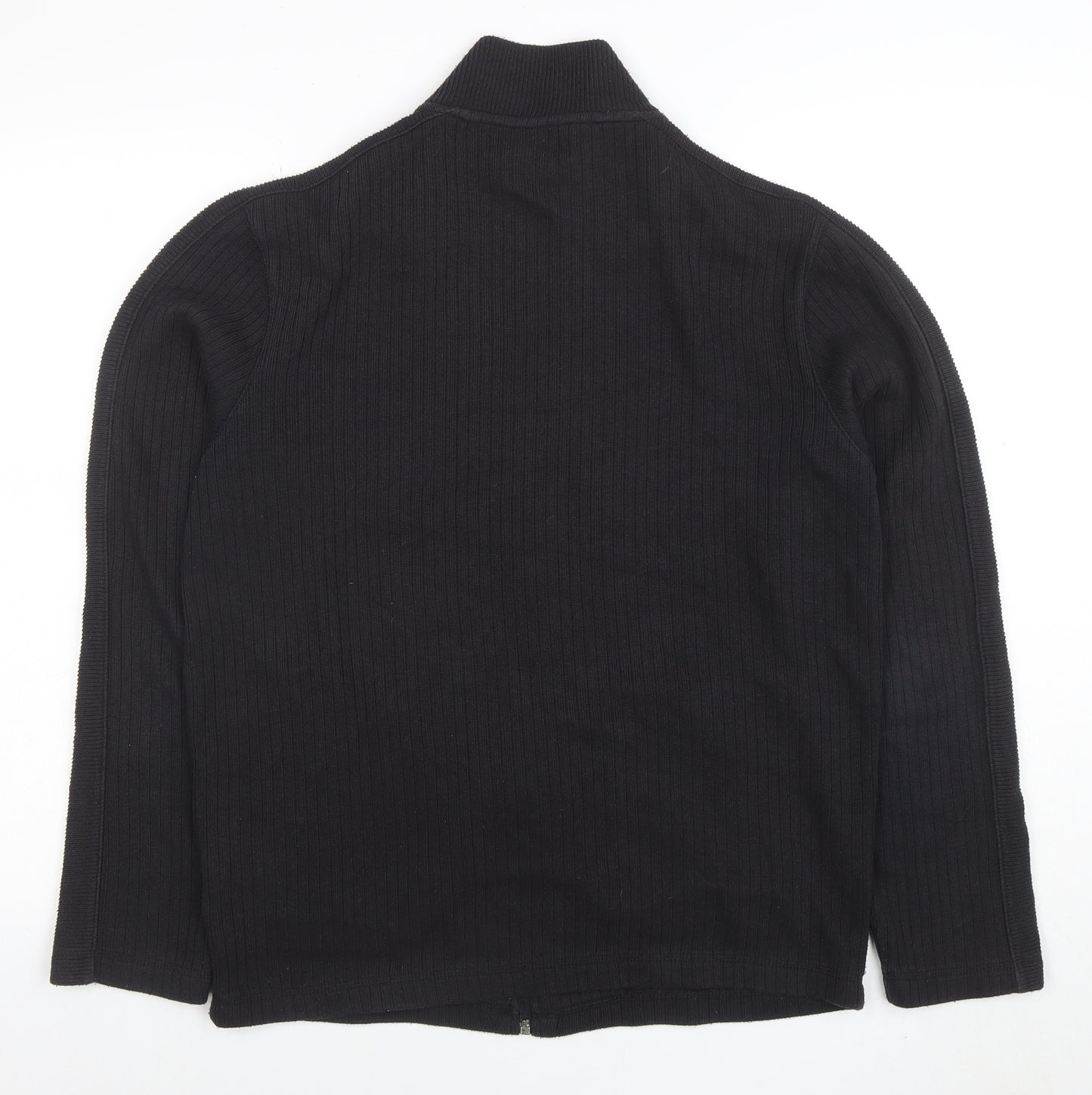 Ben Sherman Men's Black Full Zip Knit Sweatshirt Size M