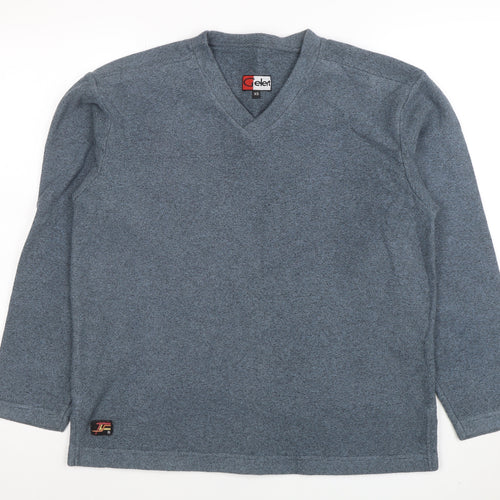 Gelert Men Blue XS V-Neck Pullover Fleece Sweatshirt