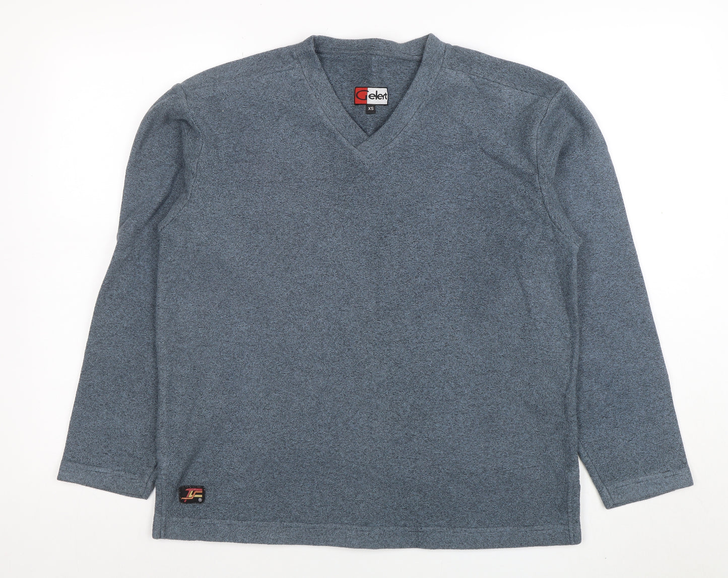 Gelert Men Blue XS V-Neck Pullover Fleece Sweatshirt