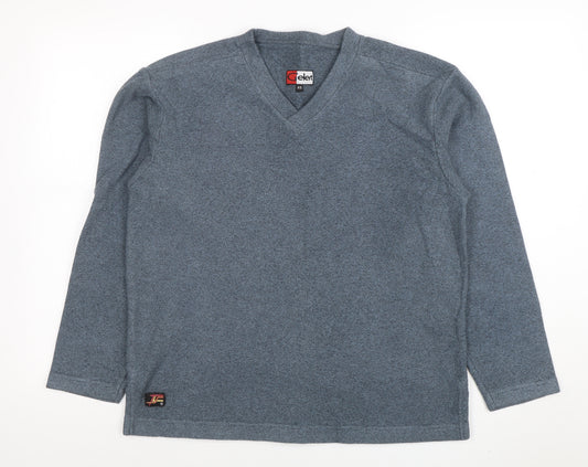Gelert Men Blue XS V-Neck Pullover Fleece Sweatshirt