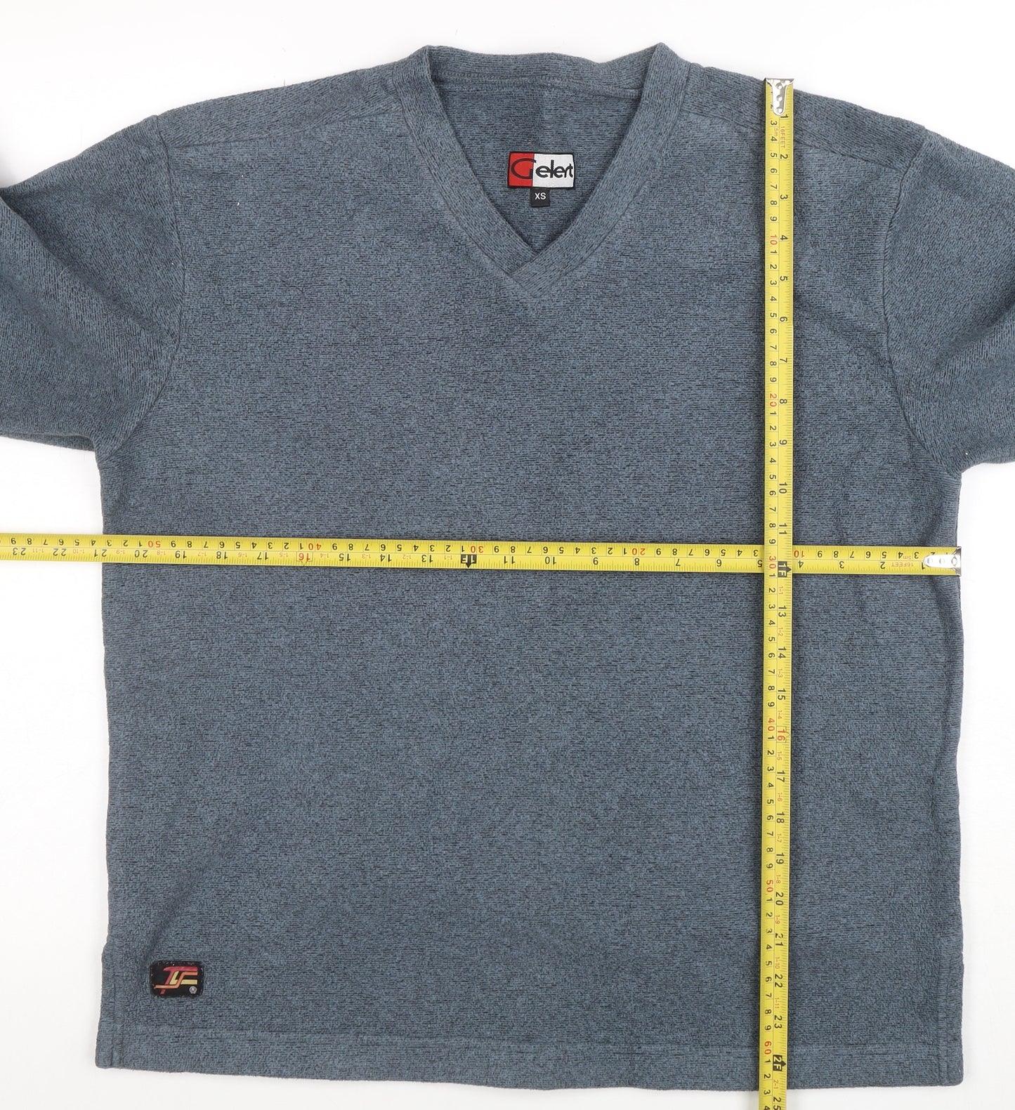 Gelert Men Blue XS V-Neck Pullover Fleece Sweatshirt