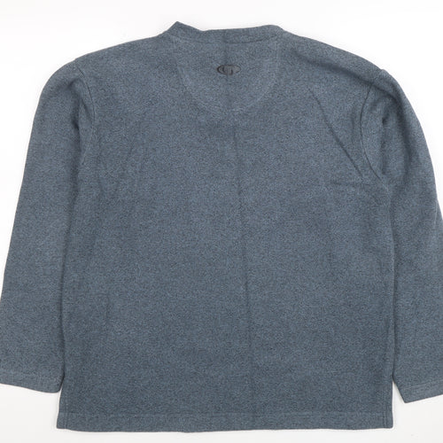 Gelert Men Blue XS V-Neck Pullover Fleece Sweatshirt