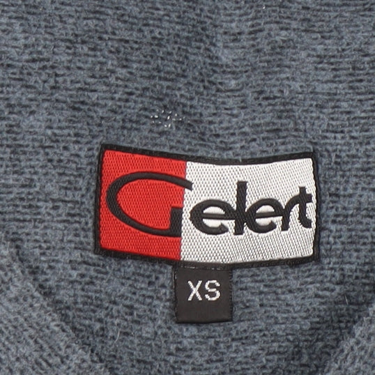 Gelert Men Blue XS V-Neck Pullover Fleece Sweatshirt