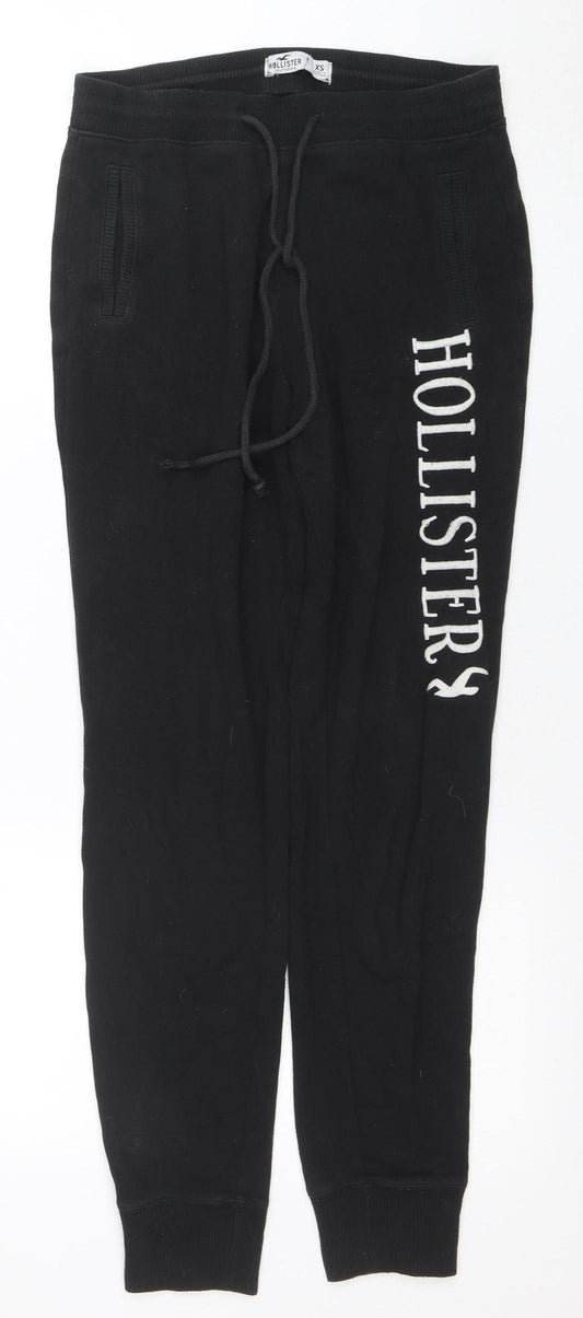 Hollister Women’s Black XS Jogger Sweatpants Drawstring Trousers