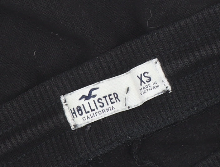 Hollister Women’s Black XS Jogger Sweatpants Drawstring Trousers