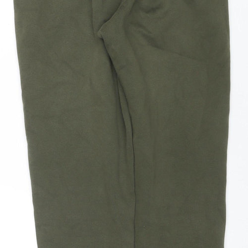 Puma Womens Green Jogger Sweatpants M Regular Fit Cotton Blend