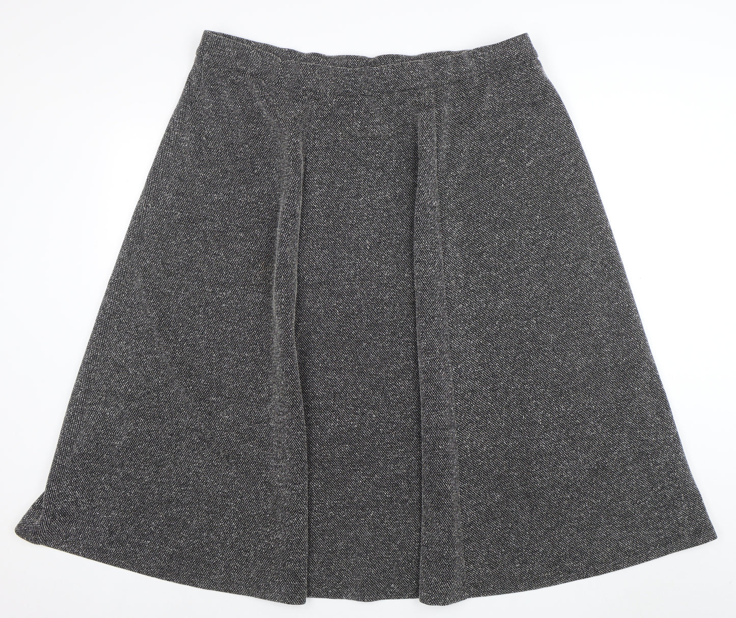 Bonmarché Women’s Grey A-Line Midi Skirt Size 22 Tweed Polyester Blend