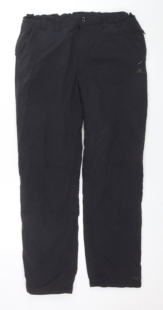 Trespass Mens Black M Waterproof Insulated Snow Pants 34in Waist