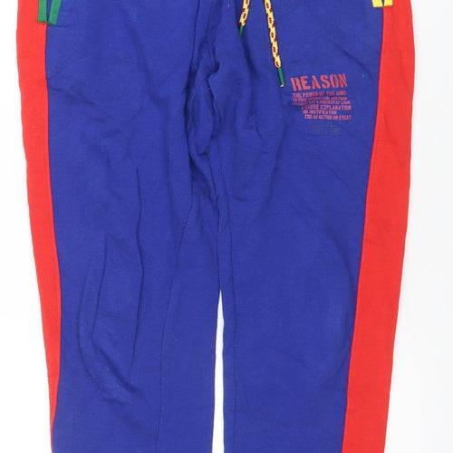 Reason Men's Multicoloured Jogger Sweatpants S Cotton Activewear