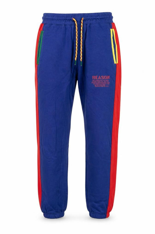Front view of Reason Men's Multicoloured Jogger Sweatpants S Cotton Activewear