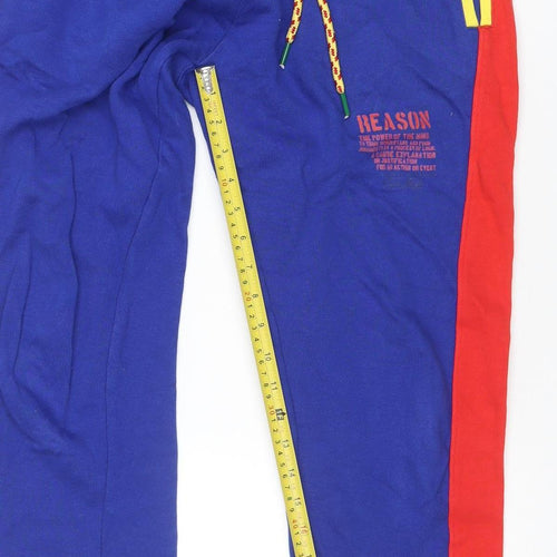 Reason Men's Multicoloured Jogger Sweatpants S Cotton Activewear
