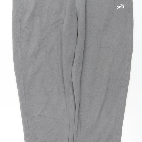 Next Women’s Grey Jogger Sweatpants S Fleece Elastic Waist