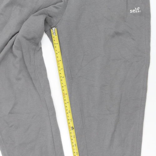 Next Women’s Grey Jogger Sweatpants S Fleece Elastic Waist