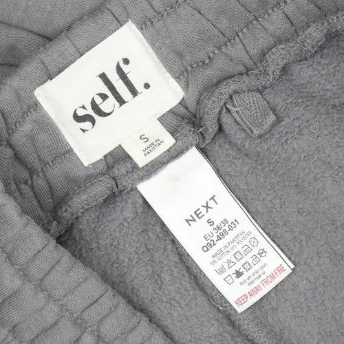 Next Women’s Grey Jogger Sweatpants S Fleece Elastic Waist