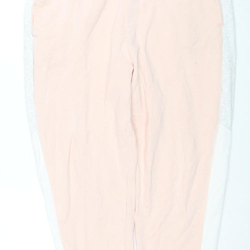Nike Womens Pink Jogger Trousers XL Cotton Blend Activewear