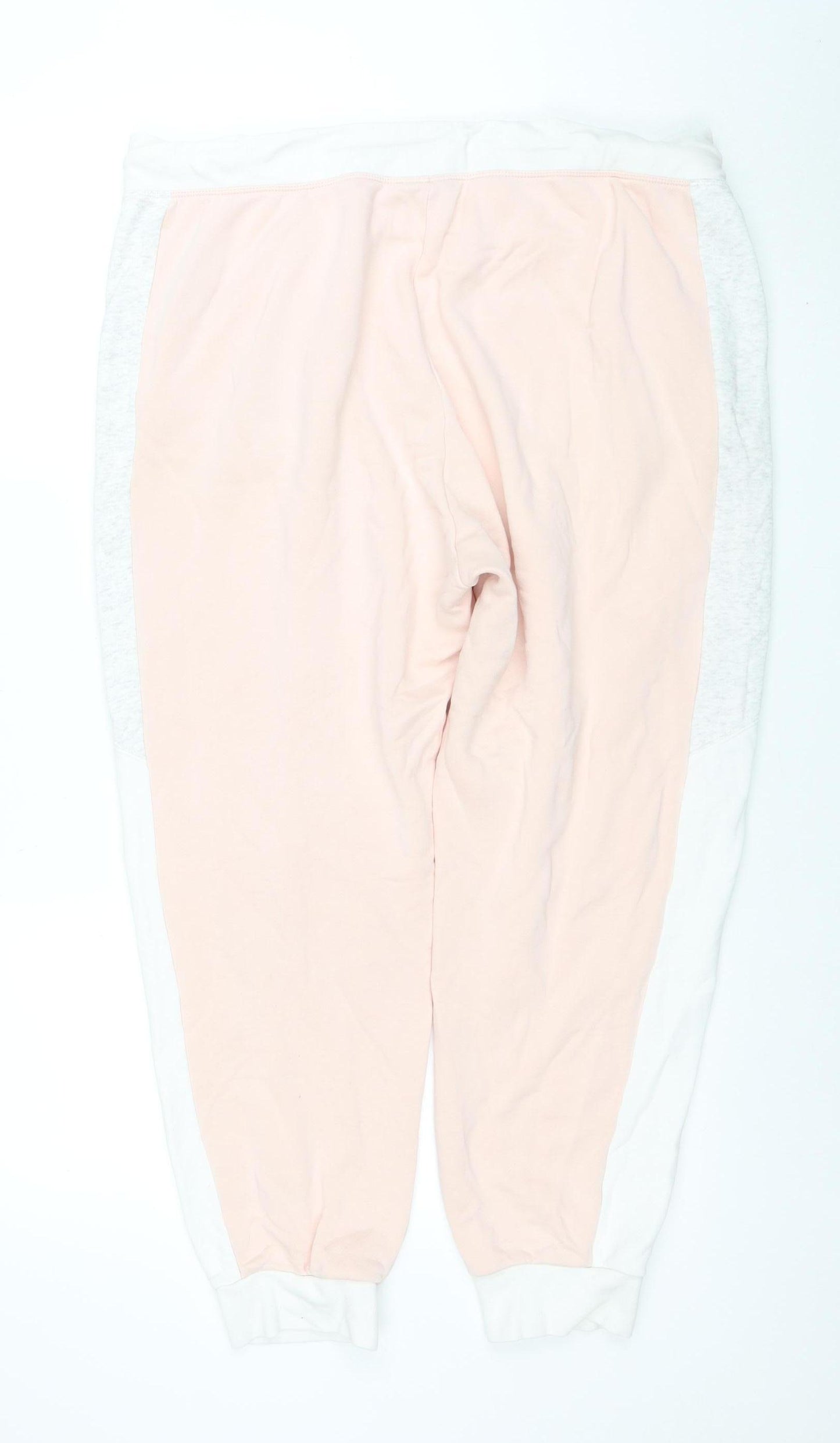 Nike Womens Pink Jogger Trousers XL Cotton Blend Activewear
