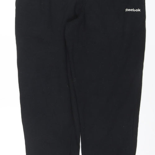 Reebok Womens Black Size 12 Essentials Sweatpants Activewear Trousers