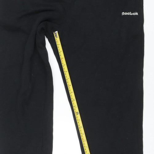 Reebok Womens Black Size 12 Essentials Sweatpants Activewear Trousers