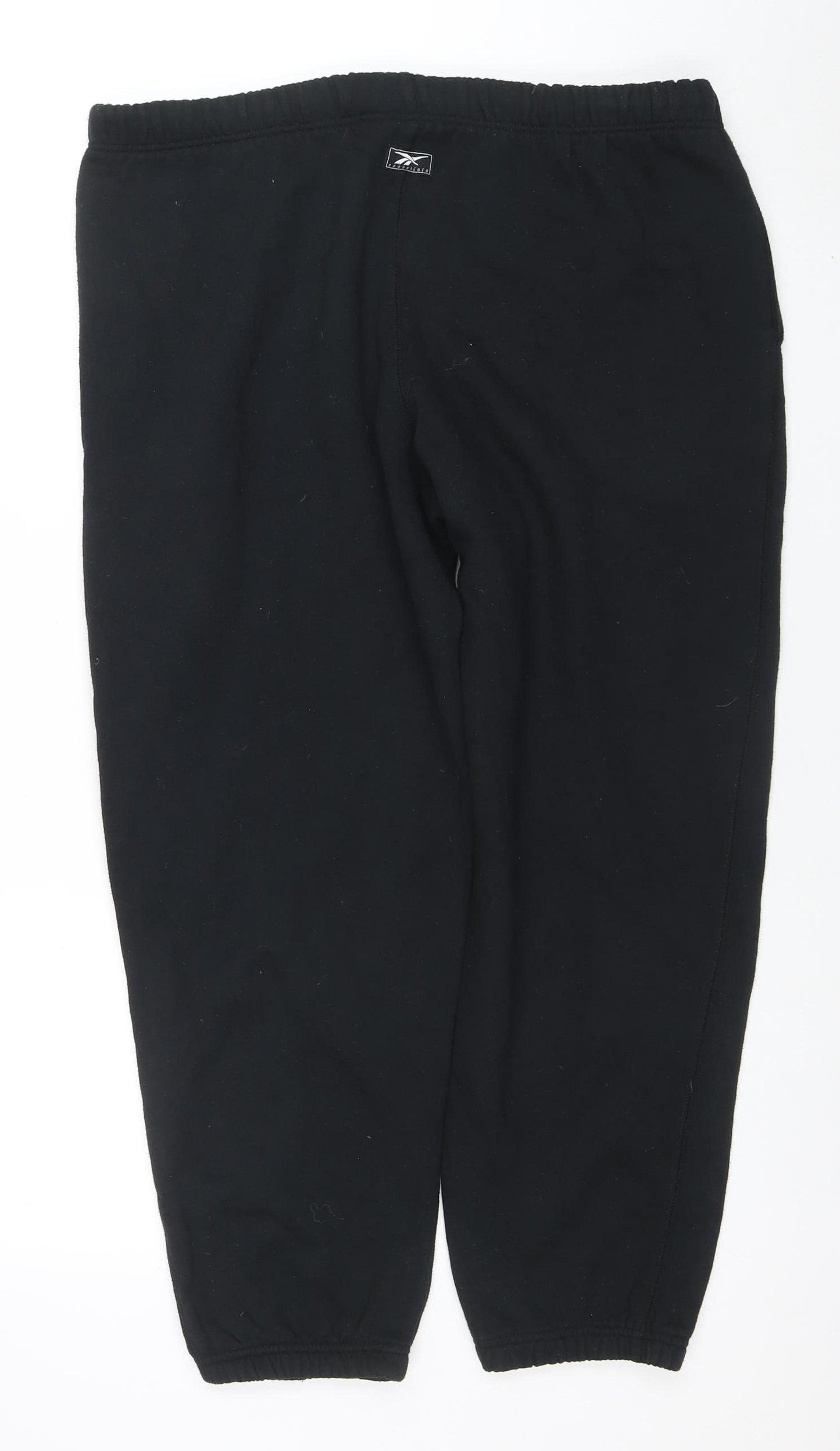 Reebok Womens Black Size 12 Essentials Sweatpants Activewear Trousers