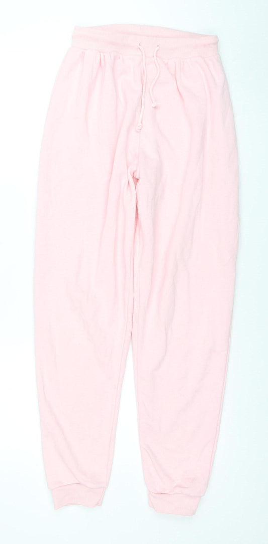 PrettyLittleThing Women Pink UK 8 Jogger Sweatpants Comfy Fit