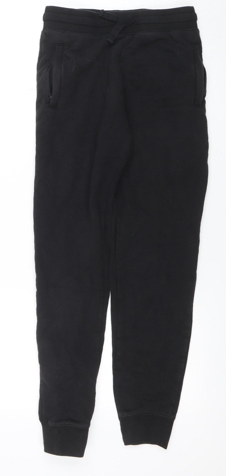 Russell Womens Black Jogger Sweatpants Size S Fleece Activewear