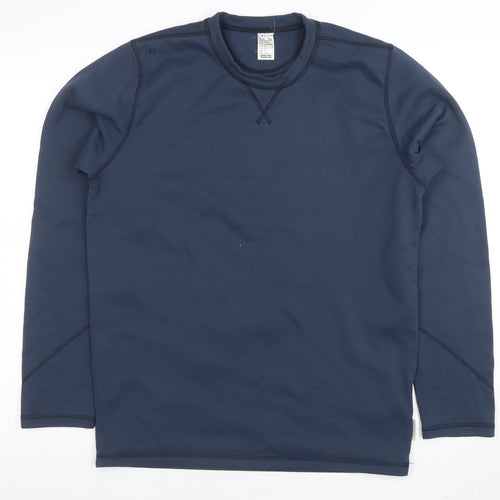 Decathlon Men’s Blue Long Sleeve Athletic Polyester T-Shirt Size L