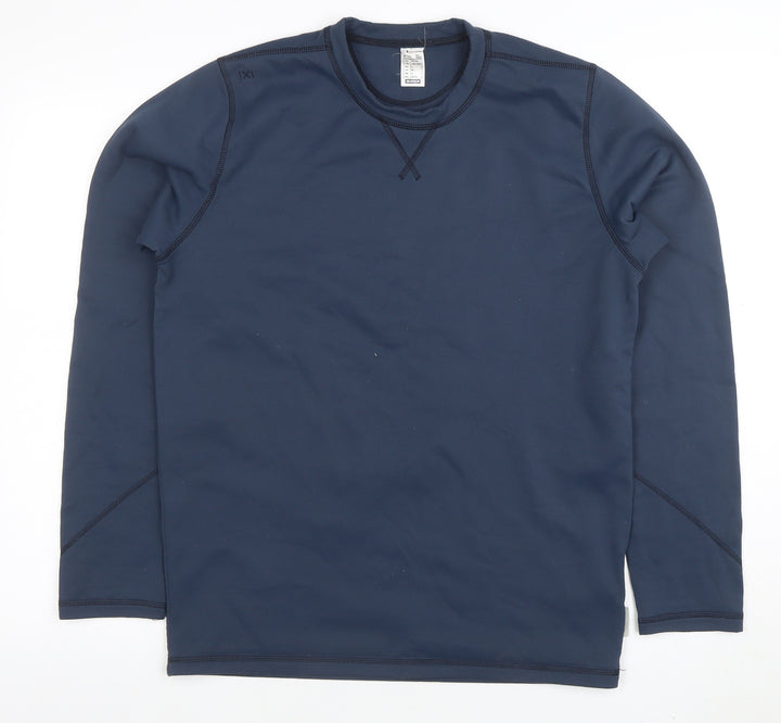 Decathlon Men’s Blue Long Sleeve Athletic Polyester T-Shirt Size L