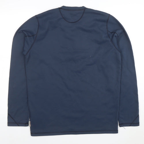 Decathlon Men’s Blue Long Sleeve Athletic Polyester T-Shirt Size L