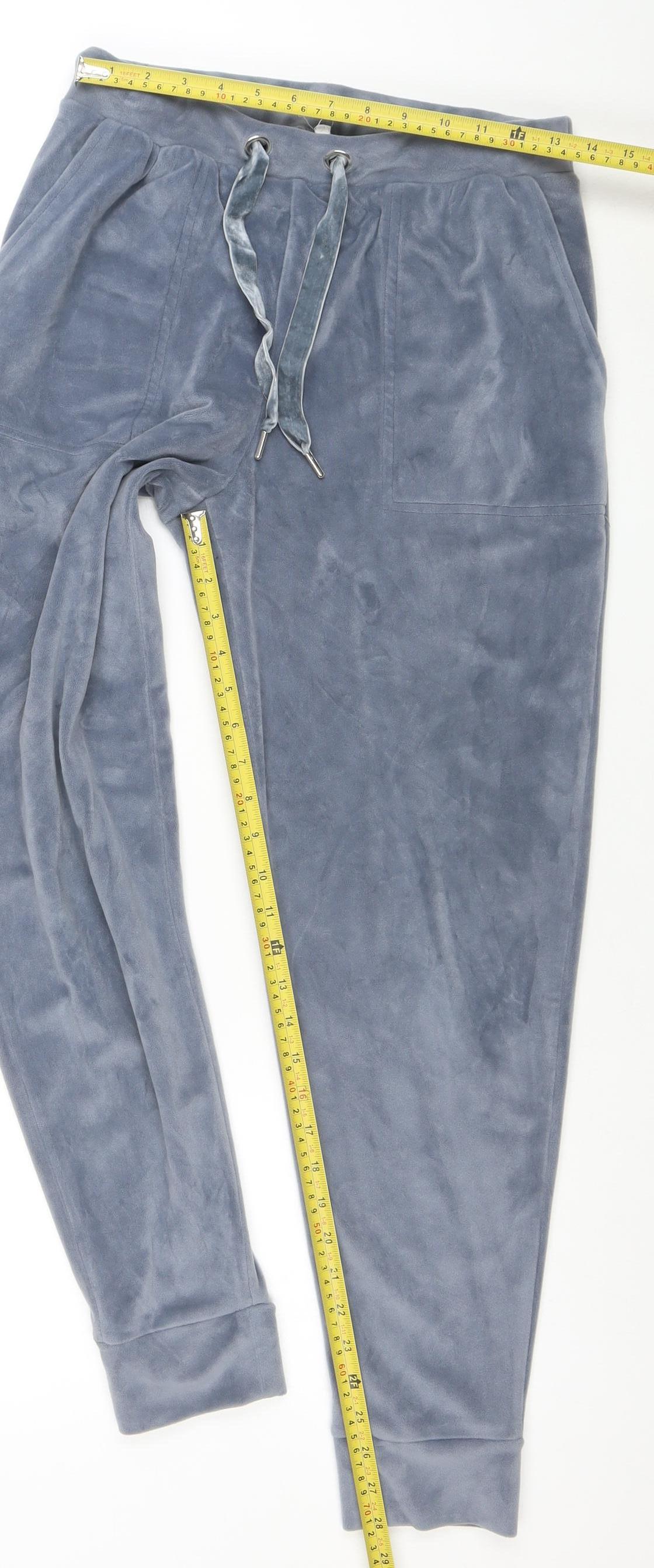 John Lewis Women’s Grey Velour Jogger Trousers Size 10