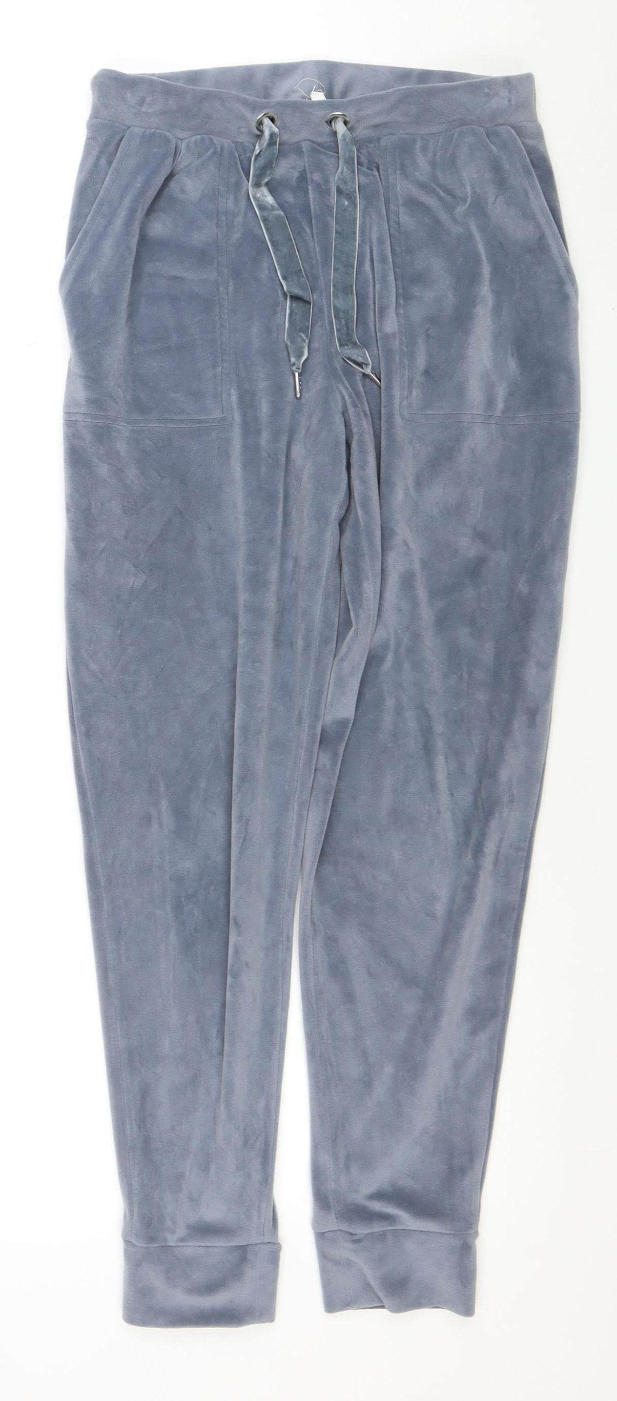 John Lewis Women’s Grey Velour Jogger Trousers Size 10