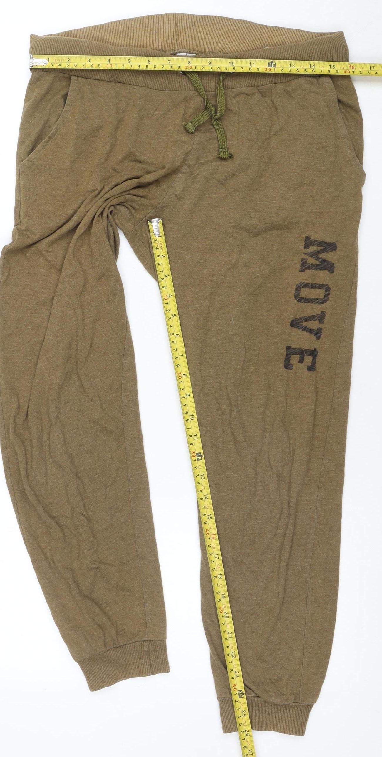Team Spirit Women’s Beige Jogger Sweatpants XL Comfortable Fit