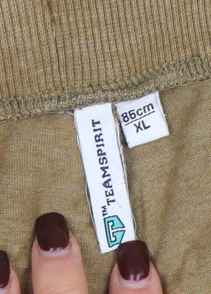 Team Spirit Women’s Beige Jogger Sweatpants XL Comfortable Fit