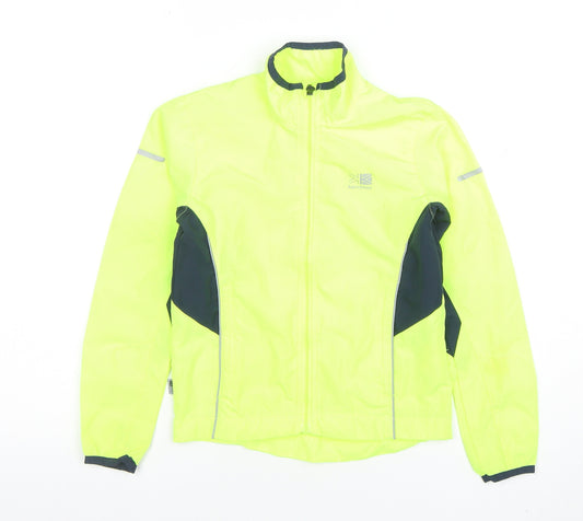 Karrimor Boys Yellow Reflective Running Jacket 7-8 Years Lightweight Windproof