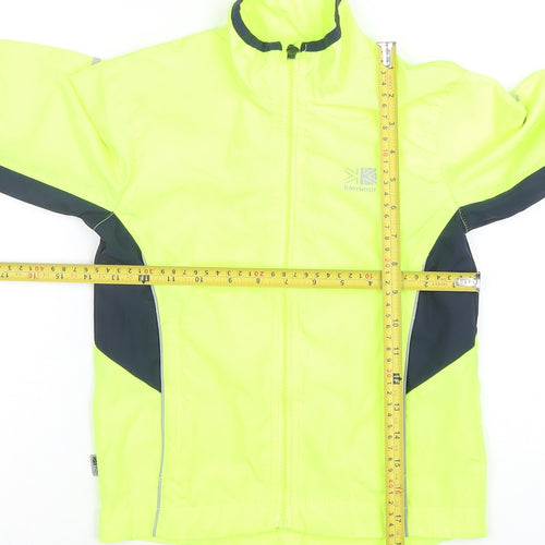 Karrimor Boys Yellow Reflective Running Jacket 7-8 Years Lightweight Windproof