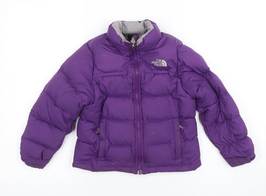 The North Face Girls Purple 600 Down Puffer Jacket XS Winter Coat