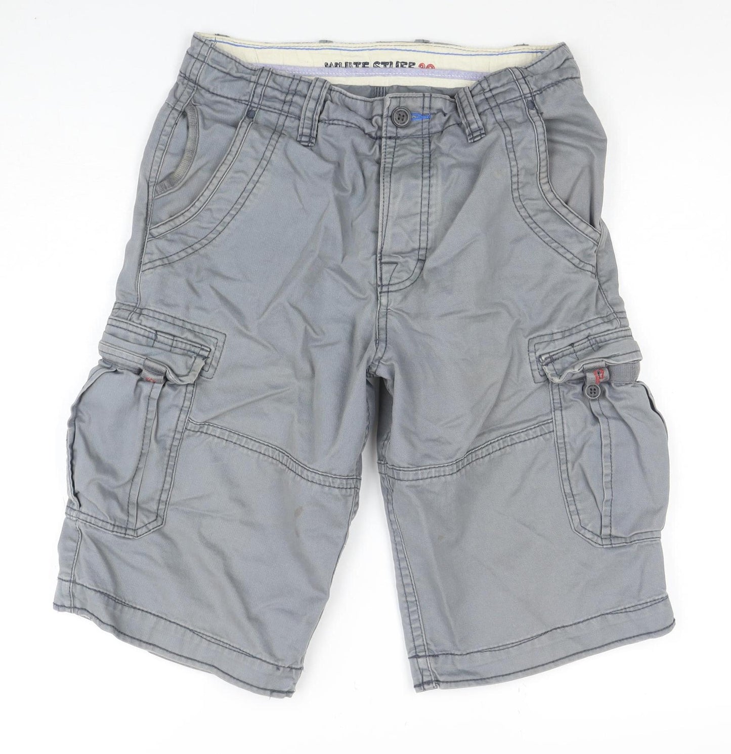 White Stuff Men’s Grey Cargo Shorts Size 30 Regular Cotton Casual