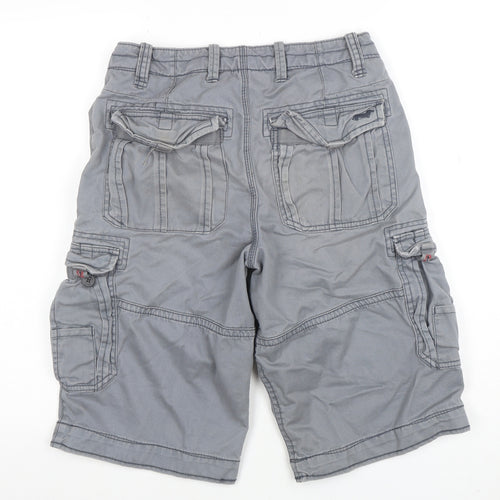 White Stuff Men’s Grey Cargo Shorts Size 30 Regular Cotton Casual