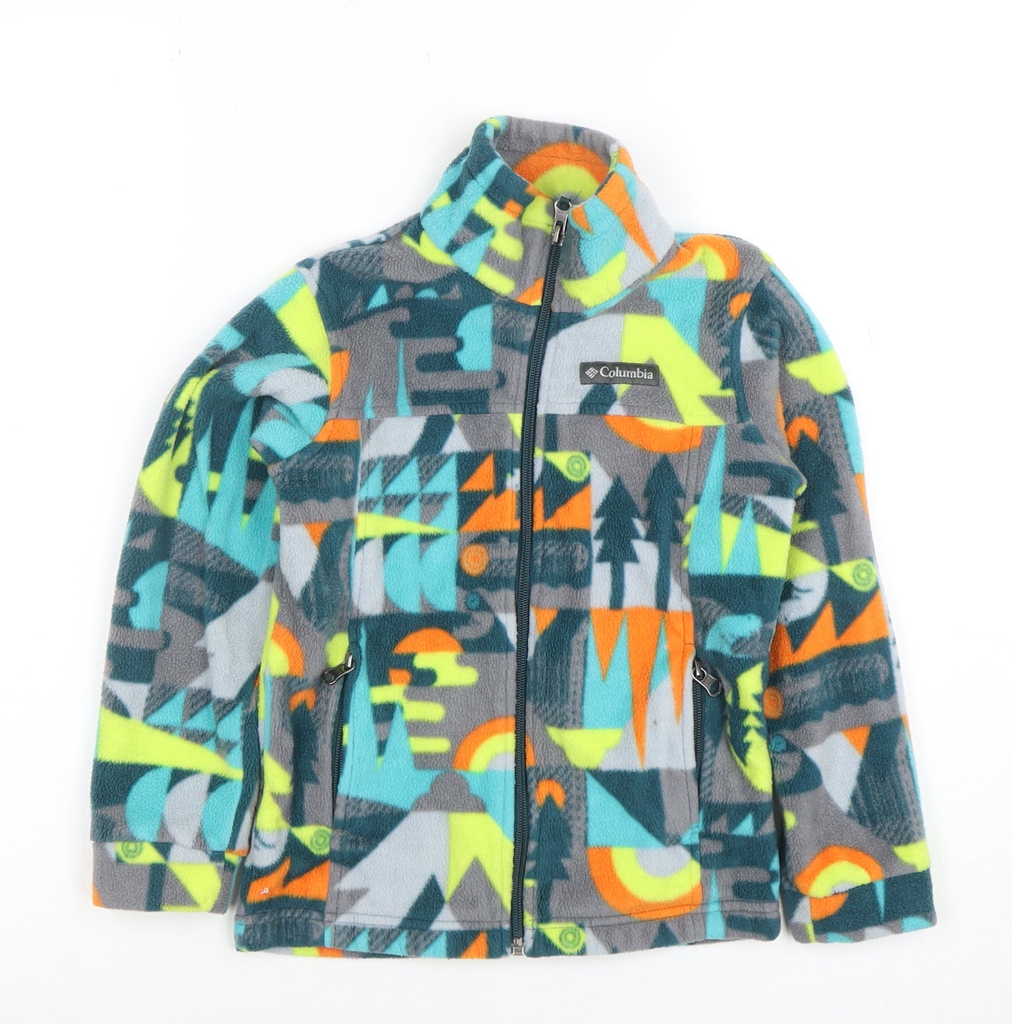 Columbia Boys Multicoloured XS Fleece Full Zip Outdoor Jacket