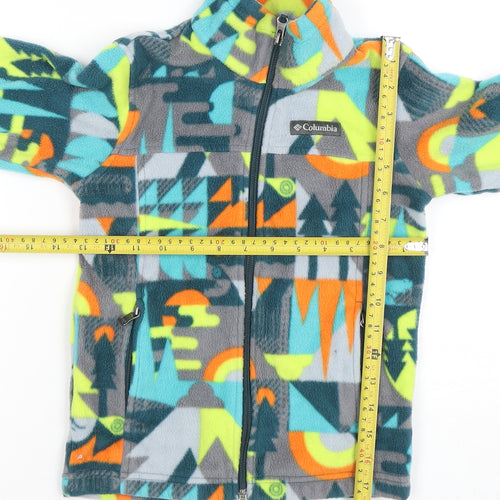 Columbia Boys Multicoloured XS Fleece Full Zip Outdoor Jacket