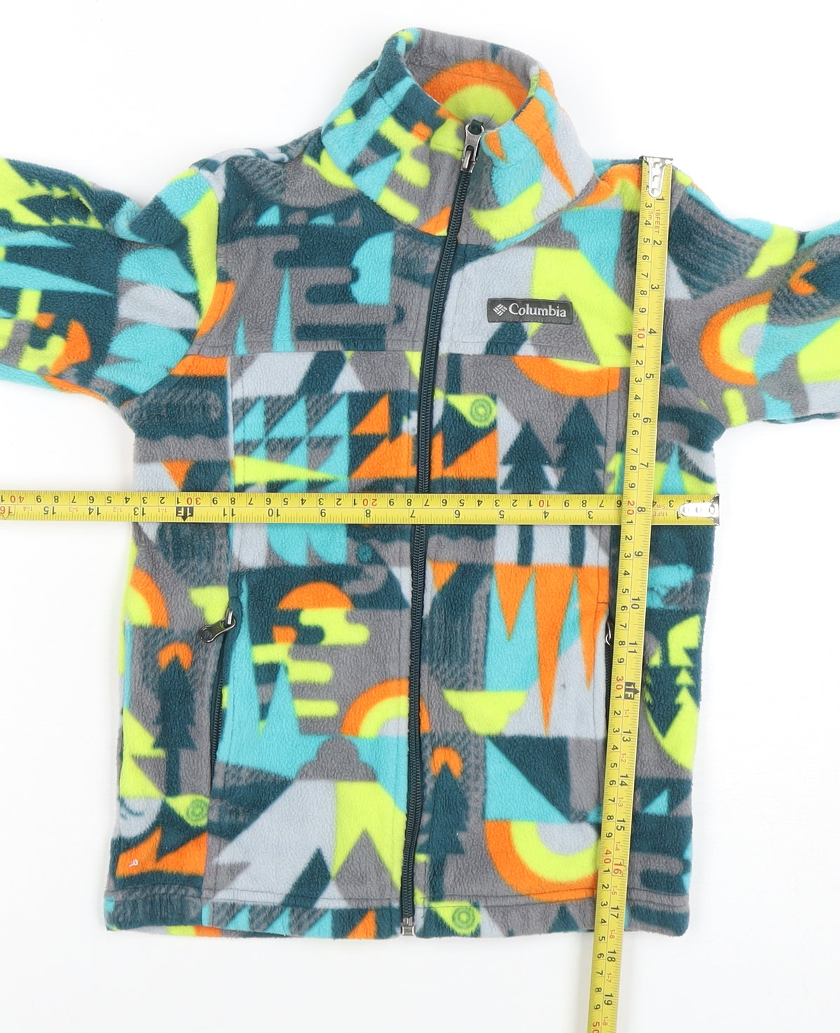 Columbia Boys Multicoloured XS Fleece Full Zip Outdoor Jacket