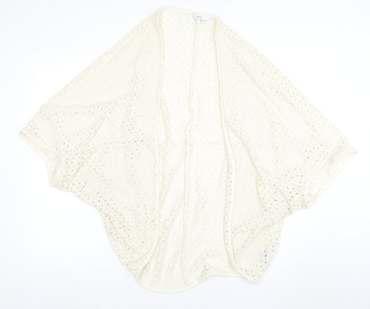 Next Women’s Ivory Crochet Kimono Blouse Size M Relaxed Fit