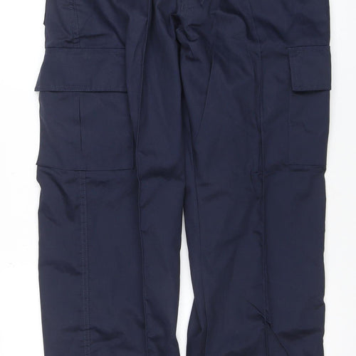 Uneek Mens Blue Cargo Work Trousers 36R 31L UC902