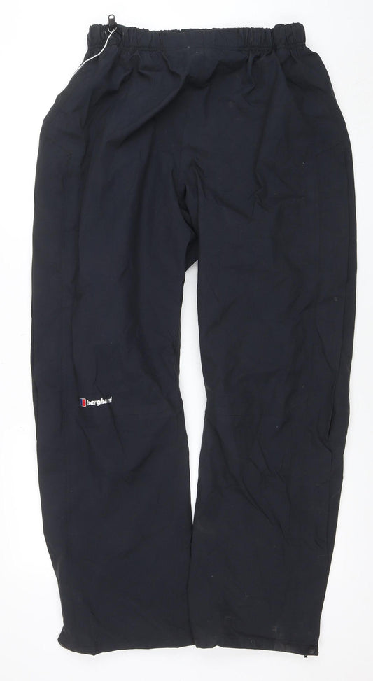 Berghaus Men's Black XL Waterproof Rain Trousers Hiking Outdoor