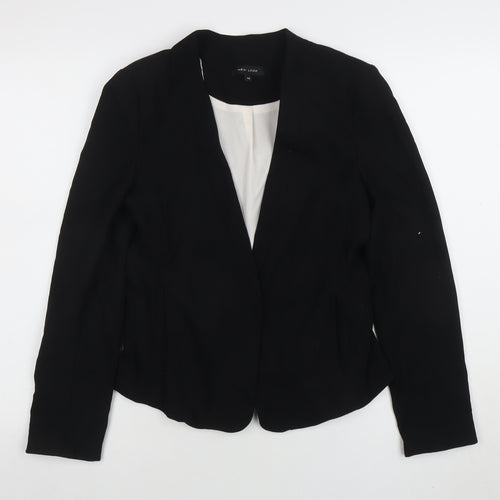 New Look Women's Black Regular Fit Blazer Jacket Size 12