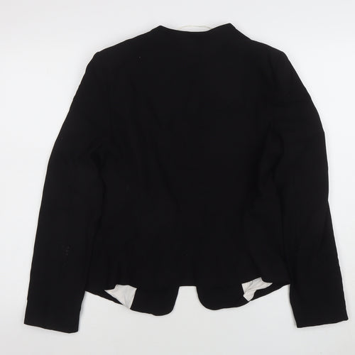 New Look Women's Black Regular Fit Blazer Jacket Size 12