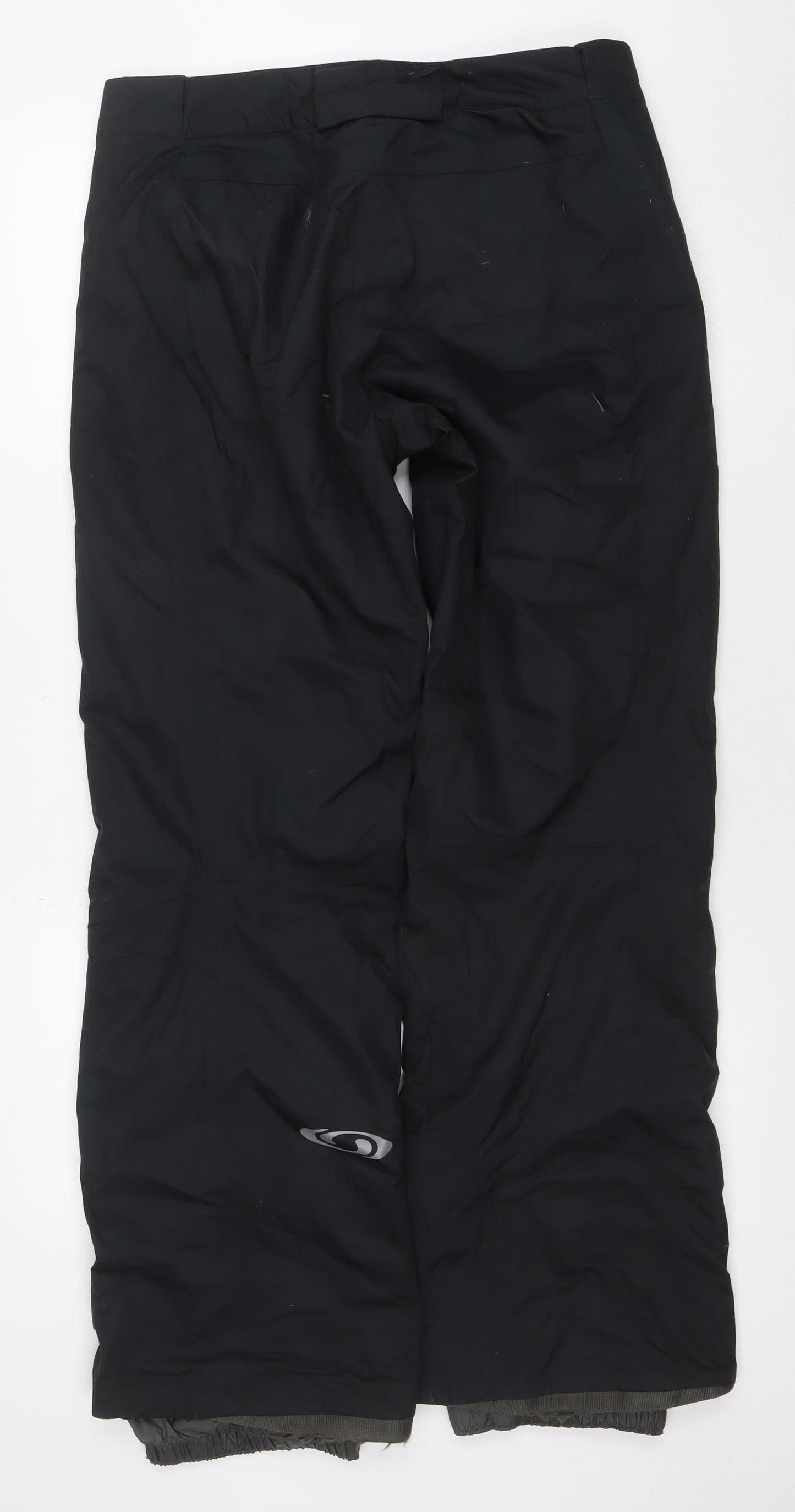 Salomon Women's Black Ski Snow Pants Size UK 16 Waterproof Polyester